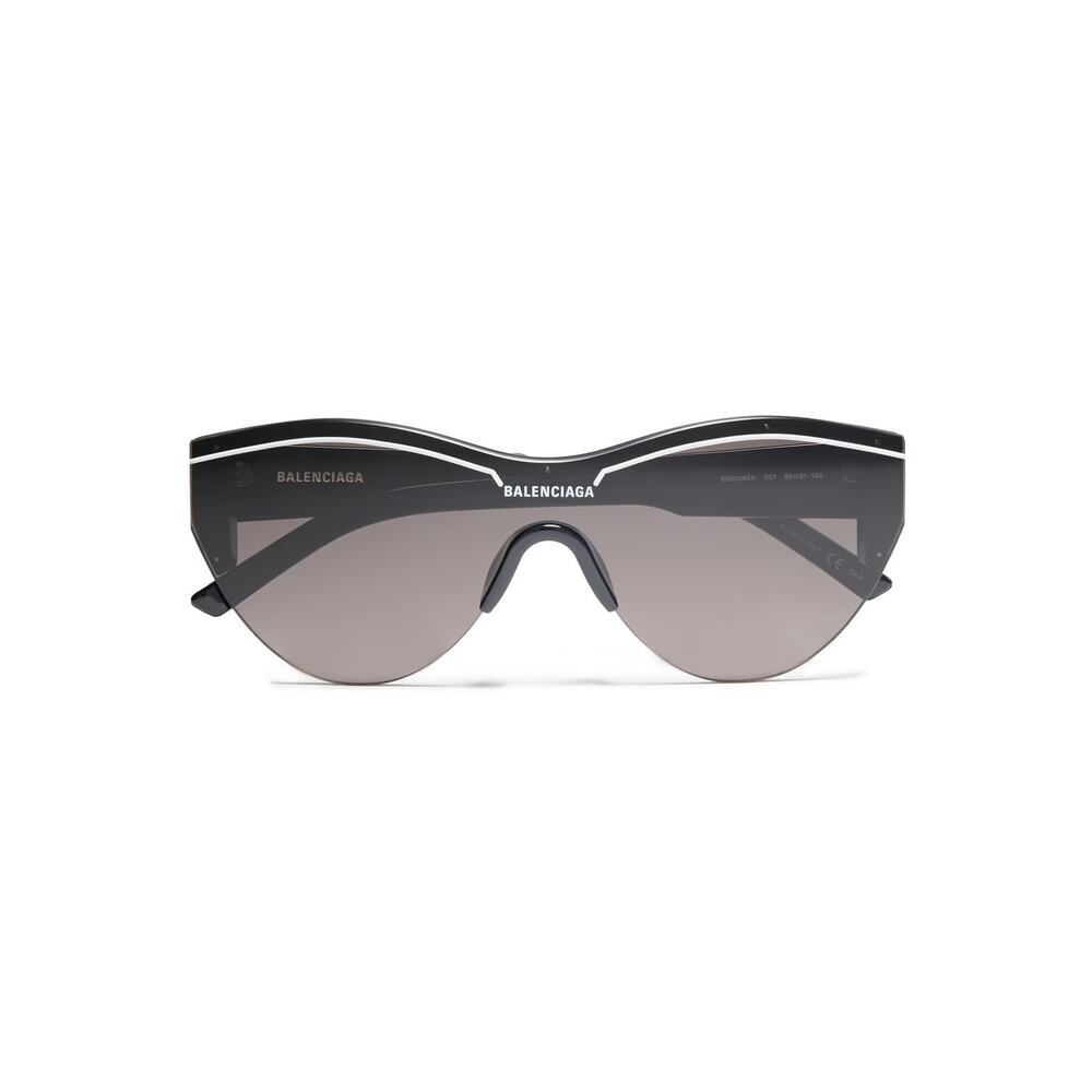 Balenciaga BB0004S Ski Cat-Eye Shield Sunglasses - Picture 2 of 15